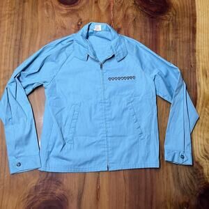 Vintage Collegiate Pacific Men's Jacket Alta Loma California Zip 60's Cotton N25
